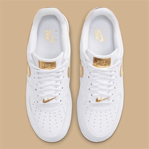 nike air force 1 gold/weiß|air force 1 white gold.